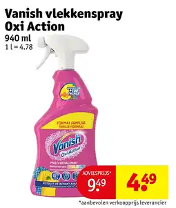 Kruidvat Vanish vlekkenspray Oxi Action aanbieding
