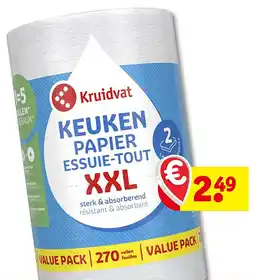 Kruidvat Kruidvat 2-Laags XXL Keukenpapier aanbieding