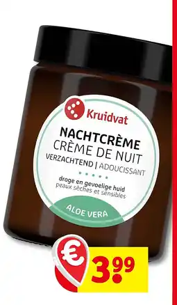 Kruidvat Kruidvat Sensitive Nachtcrème aanbieding