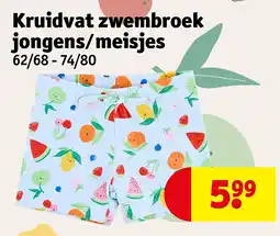 Kruidvat Kruidvat zwembroek jongens ⁄ meisjes aanbieding