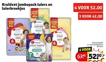 Kruidvat Kruidvat jumbopack luiers en luierbroekjes aanbieding