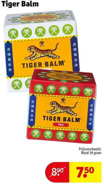 Kruidvat Tiger Balm aanbieding