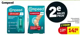Kruidvat 2 x Compeed blaarpleister Medium 6 stuks aanbieding