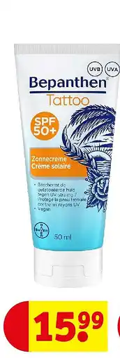 Kruidvat Bepanthen Tattoo SPF50+ Zonnecrème aanbieding