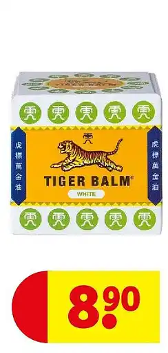 Kruidvat Tiger Balm Wit Tijgerbalsem aanbieding