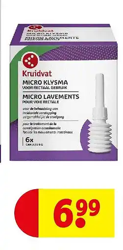 Kruidvat Kruidvat Micro Klysma aanbieding
