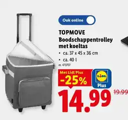 Lidl Topmove boodschappentrolley met koeltas aanbieding
