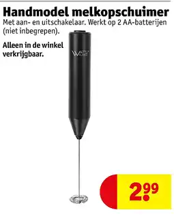 Kruidvat Handmodel melkopschuimer aanbieding