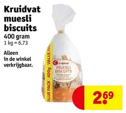 Kruidvat Kruidvat muesli biscuits aanbieding