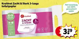 Kruidvat Kruidvat Zacht & Sterk 3-laags toiletpapier aanbieding