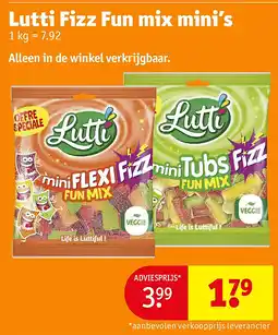 Kruidvat Lutti Fizz Fun mix mini’s aanbieding