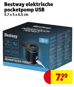 Kruidvat Bestway elektrische pocketpomp USB aanbieding