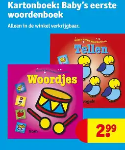 Kruidvat Kartonboek: Baby’s eerste woordenboek aanbieding