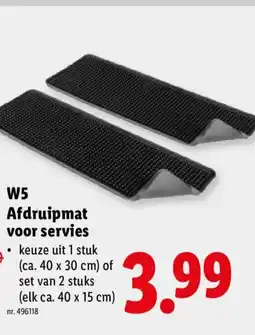Lidl W5 afdruipmat voor servies aanbieding