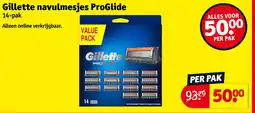 Kruidvat Gillette navulmesjes ProGlide aanbieding