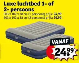 Kruidvat Luxe luchtbed 1- of 2- persoons aanbieding