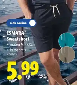 Lidl Esmara sweatshort aanbieding
