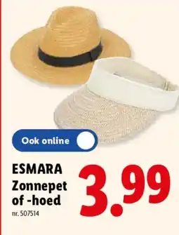 Lidl Esmara zonnepet of -hoed aanbieding