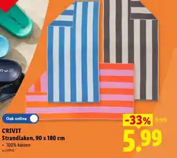 Lidl Crivit strandlake aanbieding