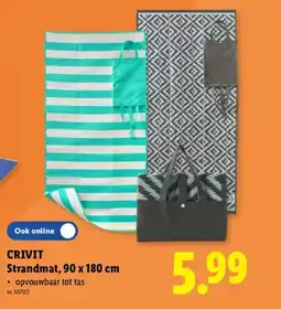 Lidl Crivit strandmat aanbieding