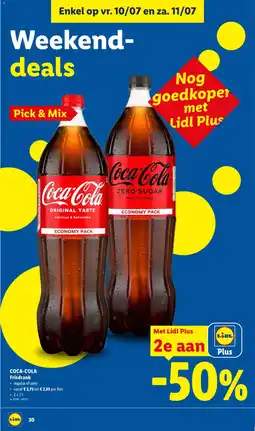 Lidl Coca-cola frisdrank aanbieding