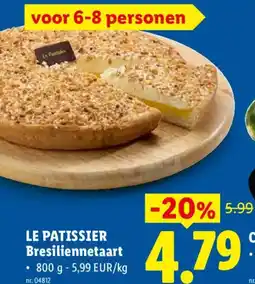 Lidl Le patissier bresiliennetaart aanbieding