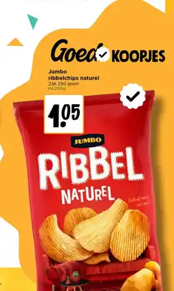 Jumbo Jumbo ribbelchips naturel aanbieding