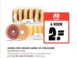 Jumbo Jumbo mini donuts suiker en chocolade aanbieding