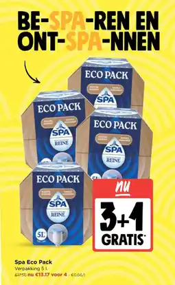 Jumbo Spa eco pack verpakking aanbieding