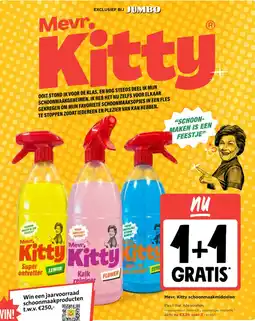 Jumbo Mevr. kitty schoonmaakmiddelen aanbieding
