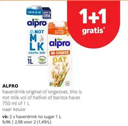 Eurospar Alpro aanbieding