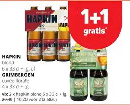 Eurospar Hapkin & grimbergen aanbieding