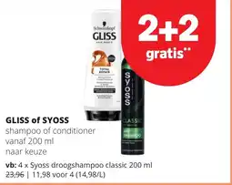Eurospar Gliss of syoss aanbieding