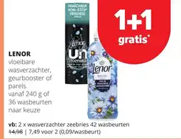 Eurospar Lenor aanbieding