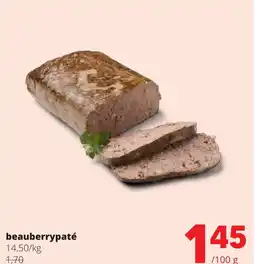 Eurospar Beauberrypaté aanbieding