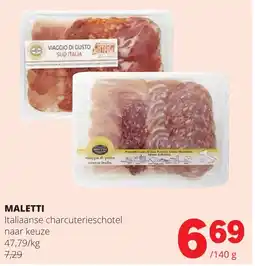 Eurospar Maletti aanbieding