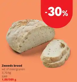 Eurospar Zweeds brood aanbieding