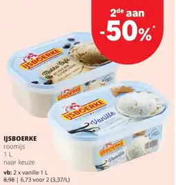 Eurospar Ijsboerke roomijs aanbieding