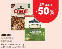 Eurospar Quaker aanbieding