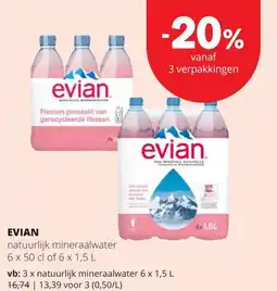 Eurospar Evian aanbieding