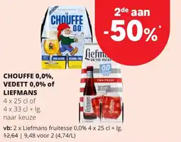 Eurospar Chouffe 0.0% Vedett 0,0% of Liefmans aanbieding
