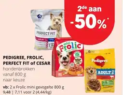 Eurospar Pedigree, frolic, perfect fit of cesar aanbieding