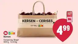Delhaize Kersen aanbieding