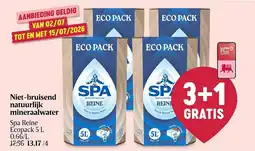 Delhaize Niet-bruisend natuurlijk mineraalwater Spa Reine aanbieding