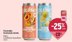 Delhaize Eiwitrijke bruisende drank Pulse aanbieding