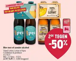 Delhaize Bier met of zonder alcohol aanbieding