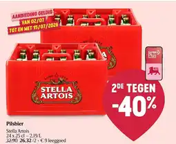 Delhaize Stella Artois Pilsbier aanbieding