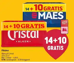 Delhaize Plsbier Maes of Cristal aanbieding