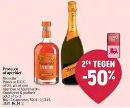 Delhaize Prosecco of aperitief Mionetto Prosecco D.O.C. aanbieding