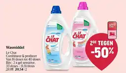 Delhaize Wasmiddel Le Chat aanbieding